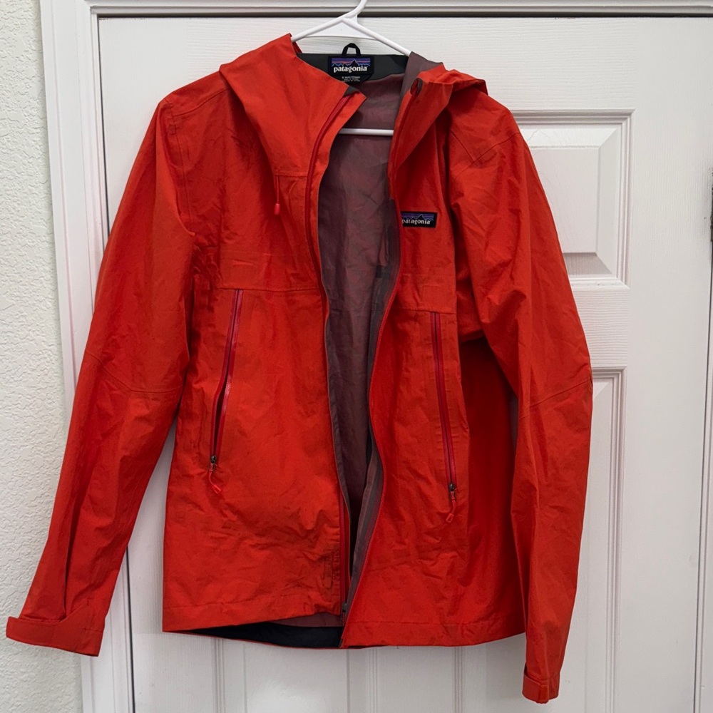 Patagonia Orange Rain Jacket Men’s Small